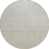 Piper Looms Chantille Ombre ACN833 Beige Machine Washable Area Rug Round Main Image