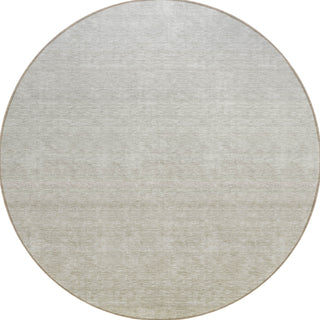 Piper Looms Chantille Ombre ACN833 Beige Machine Washable Area Rug Round Main Image