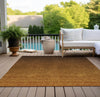 Piper Looms Chantille Ombre ACN833 Chocolate Machine Washable Area Rug Outdoor Lifestyle Image Feature
