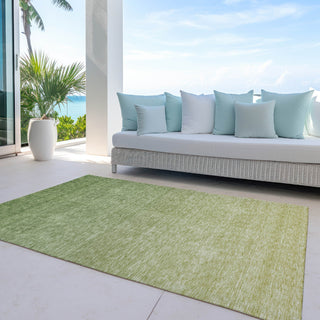 Piper Looms Chantille Ombre ACN833 Green Machine Washable Area Rug Outdoor Lifestyle Image Feature