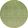 Piper Looms Chantille Ombre ACN833 Green Machine Washable Area Rug Round Main Image