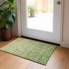 Piper Looms Chantille Ombre ACN833 Green Machine Washable Area Rug Scatter Lifestyle Image Feature