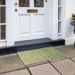 Piper Looms Chantille Ombre ACN833 Green Machine Washable Area Rug Scatter Outdoor Lifestyle Image Feature