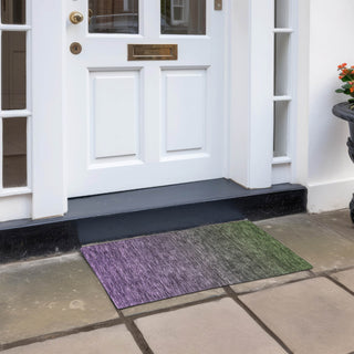 Piper Looms Chantille Ombre ACN833 Purple Machine Washable Area Rug Scatter Outdoor Lifestyle Image Feature