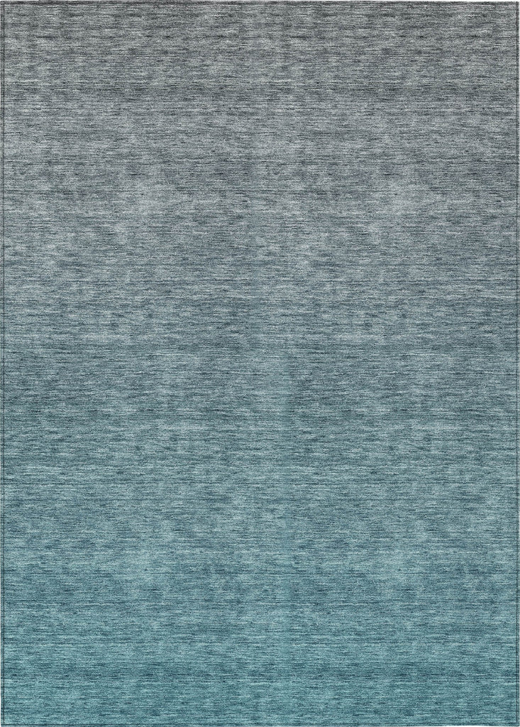 Piper Looms Chantille Ombre ACN833 Teal Machine Washable Area Rug main image