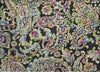 Piper Looms Chantille Paisley ACN834 Black Machine Washable Area Rug Scatter Main Image