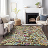 Piper Looms Chantille Paisley ACN834 Chocolate Machine Washable Area Rug Lifestyle Image Feature