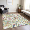 Piper Looms Chantille Paisley ACN834 Ivory Machine Washable Area Rug Lifestyle Image Feature