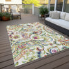Piper Looms Chantille Paisley ACN834 Ivory Machine Washable Area Rug Outdoor Lifestyle Image Feature