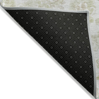 Piper Looms Chantille Paisley ACN835 Beige Machine Washable Area Rug Backing Image