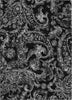 Piper Looms Chantille Paisley ACN835 Black Machine Washable Area Rug main image