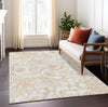 Piper Looms Chantille Paisley ACN835 Coral Machine Washable Area Rug Lifestyle Image Feature