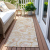 Piper Looms Chantille Paisley ACN835 Coral Machine Washable Area Rug Runner Outdoor Lifestyle Image Feature