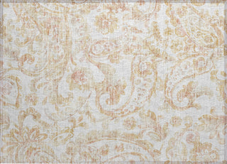 Piper Looms Chantille Paisley ACN835 Coral Machine Washable Area Rug Scatter Main Image