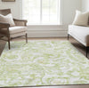 Piper Looms Chantille Paisley ACN835 Sage Machine Washable Area Rug Lifestyle Image Feature