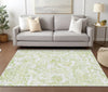 Piper Looms Chantille Paisley ACN835 Sage Machine Washable Area Rug Lifestyle Image Feature