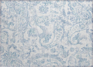 Piper Looms Chantille Paisley ACN835 Sky Machine Washable Area Rug Scatter Main Image