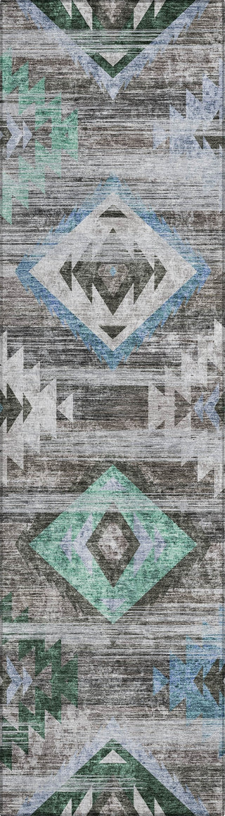 Piper Looms Chantille Southwest ACN836 Brown Machine Washable Area Rug Runner Main Image