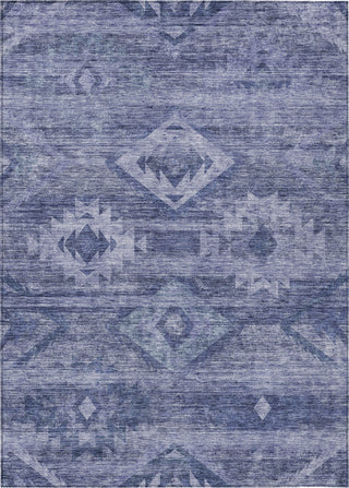 Piper Looms Chantille Southwest ACN837 Navy Machine Washable Area Rug main image