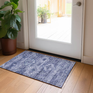 Piper Looms Chantille Southwest ACN837 Navy Machine Washable Area Rug Scatter Lifestyle Image Feature