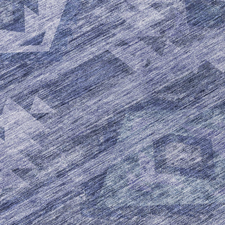 Piper Looms Chantille Southwest ACN837 Navy Machine Washable Area Rug Swatch Image