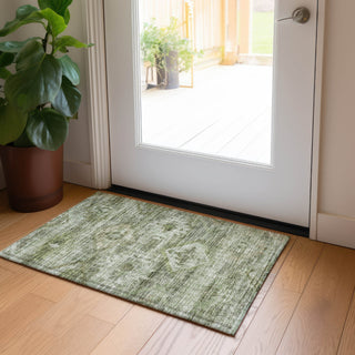 Piper Looms Chantille Southwest ACN837 Olive Machine Washable Area Rug Scatter Lifestyle Image Feature