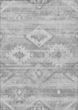 Piper Looms Chantille Southwest ACN837 Silver Machine Washable Area Rug main image