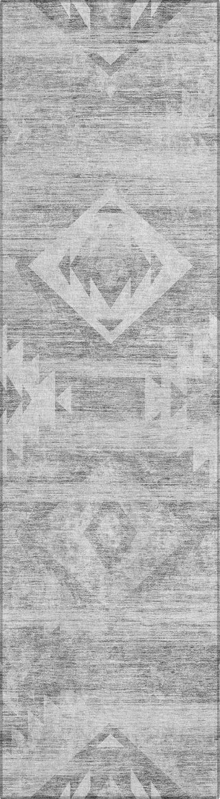 Piper Looms Chantille Southwest ACN837 Silver Machine Washable Area Rug Runner Main Image