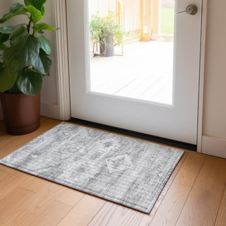 Piper Looms Chantille Southwest ACN837 Silver Machine Washable Area Rug Scatter Lifestyle Image Feature