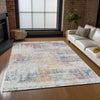 Piper Looms Chantille Modern ACN838 Ivory Machine Washable Area Rug Lifestyle Image Feature