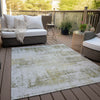 Piper Looms Chantille Modern ACN838 Pearl Machine Washable Area Rug Outdoor Lifestyle Image Feature