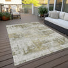 Piper Looms Chantille Modern ACN838 Pearl Machine Washable Area Rug Outdoor Lifestyle Image Feature