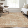 Piper Looms Chantille Modern ACN839 Coral Machine Washable Area Rug Lifestyle Image Feature