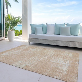 Piper Looms Chantille Modern ACN839 Coral Machine Washable Area Rug Outdoor Lifestyle Image Feature