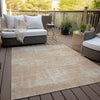Piper Looms Chantille Modern ACN839 Coral Machine Washable Area Rug Outdoor Lifestyle Image Feature