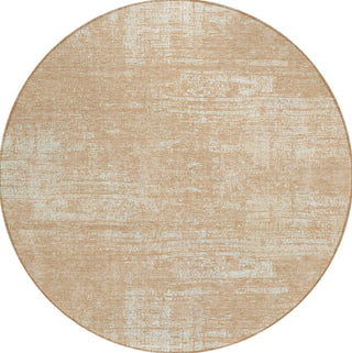 Piper Looms Chantille Modern ACN839 Coral Machine Washable Area Rug Round Main Image
