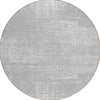 Piper Looms Chantille Modern ACN839 Silver Machine Washable Area Rug Round Main Image