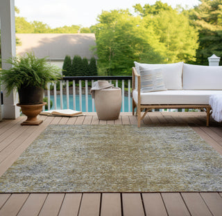 Piper Looms Chantille Vintage ACN840 Brown Machine Washable Area Rug Outdoor Lifestyle Image Feature