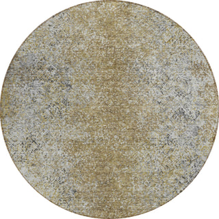 Piper Looms Chantille Vintage ACN840 Brown Machine Washable Area Rug Round Main Image