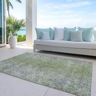 Piper Looms Chantille Vintage ACN840 Fern Machine Washable Area Rug Outdoor Lifestyle Image Feature