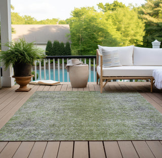 Piper Looms Chantille Vintage ACN840 Fern Machine Washable Area Rug Outdoor Lifestyle Image Feature