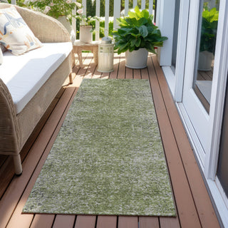 Piper Looms Chantille Vintage ACN840 Fern Machine Washable Area Rug Runner Outdoor Lifestyle Image Feature