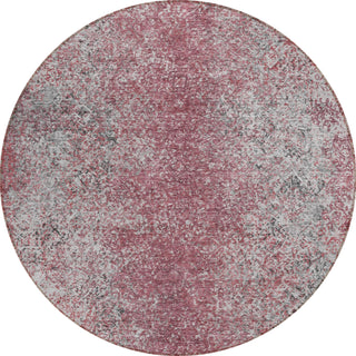Piper Looms Chantille Vintage ACN840 Merlot Machine Washable Area Rug Round Main Image