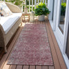 Piper Looms Chantille Vintage ACN840 Merlot Machine Washable Area Rug Runner Outdoor Lifestyle Image Feature