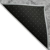 Piper Looms Chantille Floral ACN841 Gray Machine Washable Area Rug Backing Image