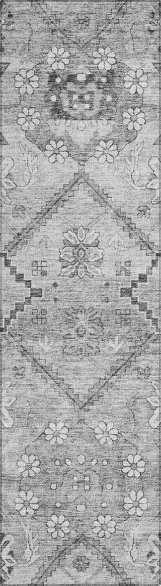 Piper Looms Chantille Floral ACN841 Gray Machine Washable Area Rug Runner Main Image