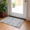 Piper Looms Chantille Floral ACN841 Gray Machine Washable Area Rug Scatter Lifestyle Image Feature