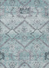 Piper Looms Chantille Floral ACN841 Teal Machine Washable Area Rug main image