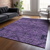 Piper Looms Chantille Floral ACN842 Eggplant Machine Washable Area Rug Lifestyle Image Feature