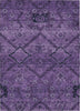 Piper Looms Chantille Floral ACN842 Eggplant Machine Washable Area Rug main image